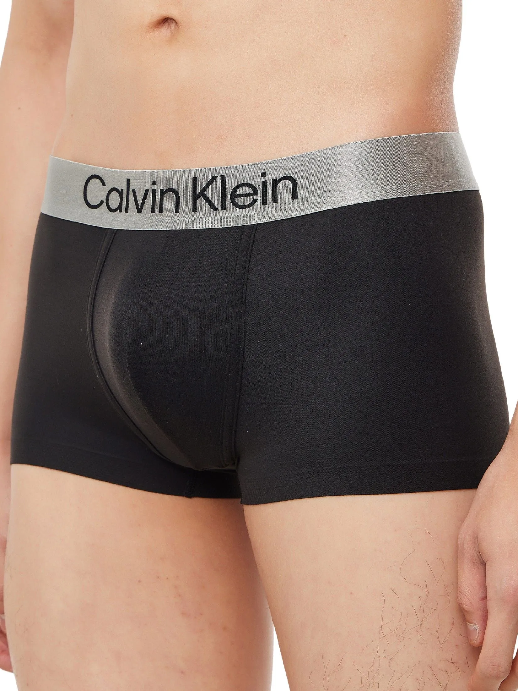 CALVIN KLEIN Men's Brushed Micro Jersey Low Rise Trunks Black