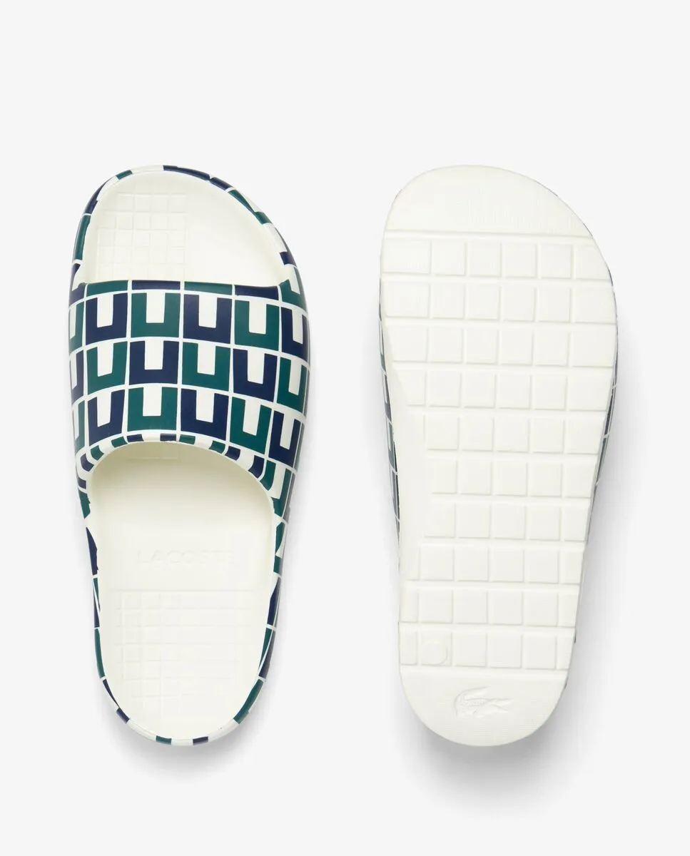 LACOSTE Navy Men’s Serve Slide 2.0 Monogram
