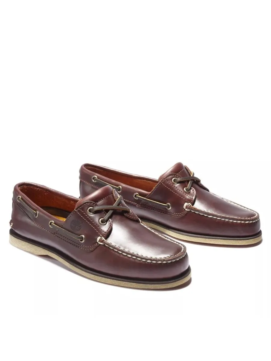 TIMBERLAND Men's 2-EYE CLASSIC Boat Shoe Burgundy
