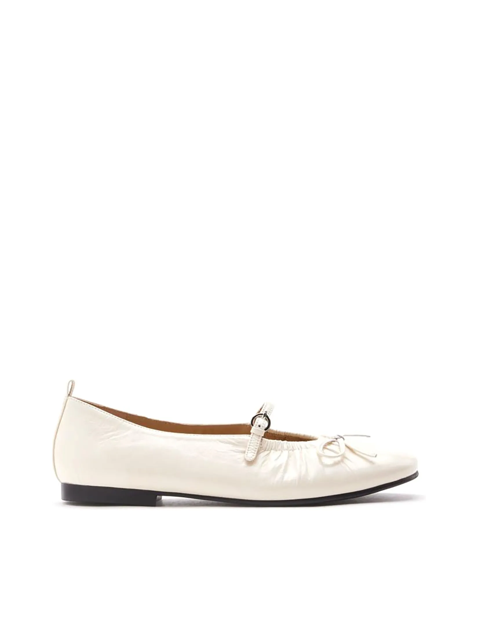 PAZZION Women Mary Janes Issey Gathered Ruched Bow
