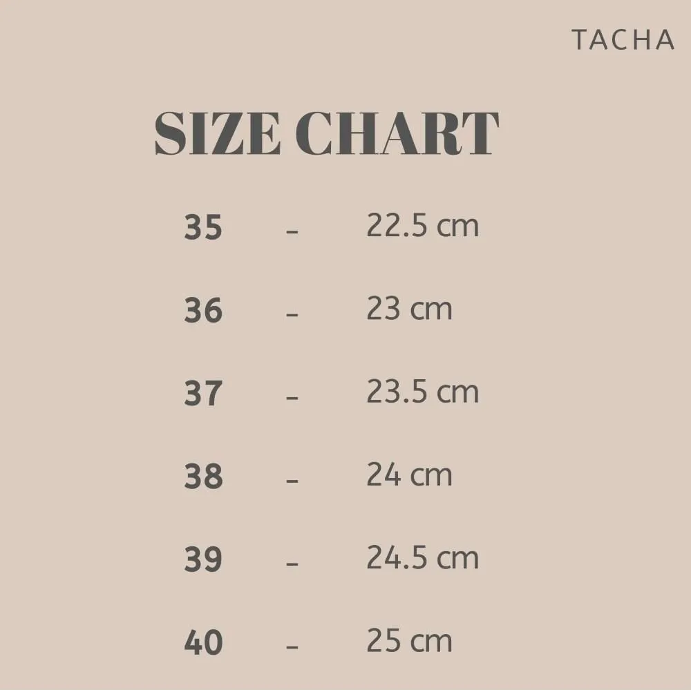 TACHA Nude grey Comfy Heels