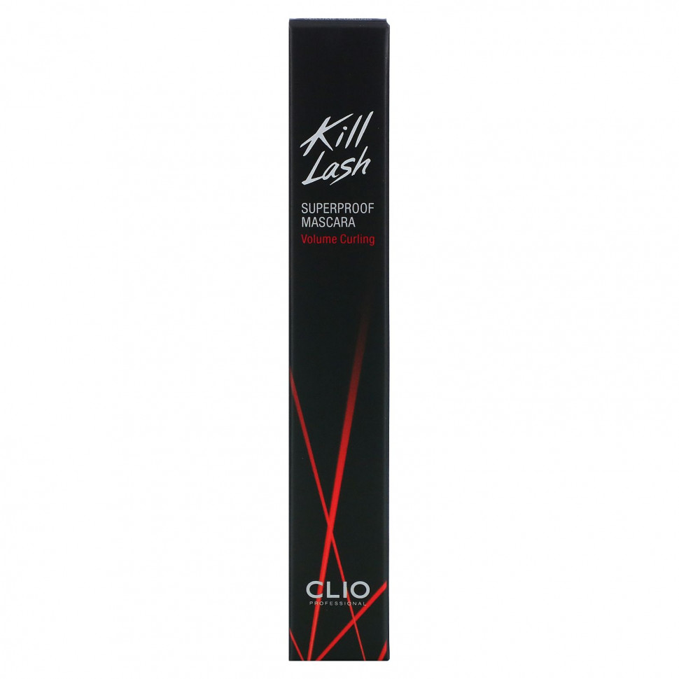 Clio, Kill Lash, сверхстойкая тушь, для завивки волос 02, 7 г (0,24 унции)