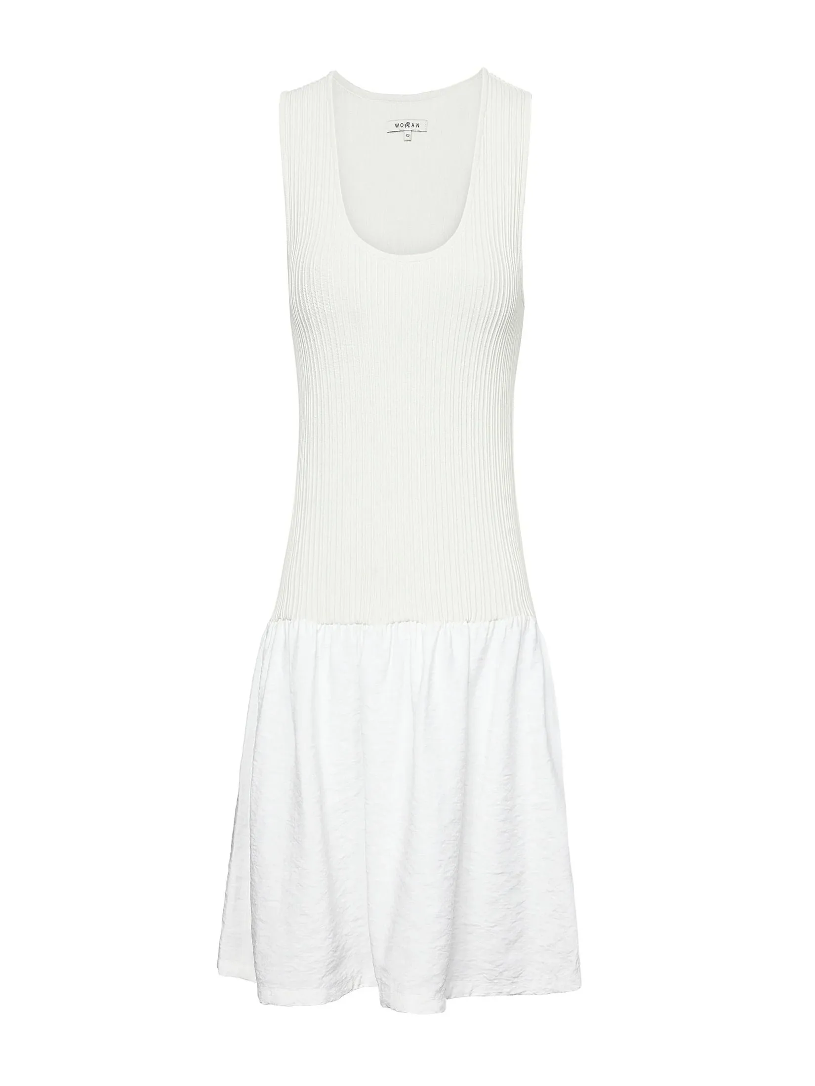 MALBON GOLF SAIL TANK DRESS IN SNOW