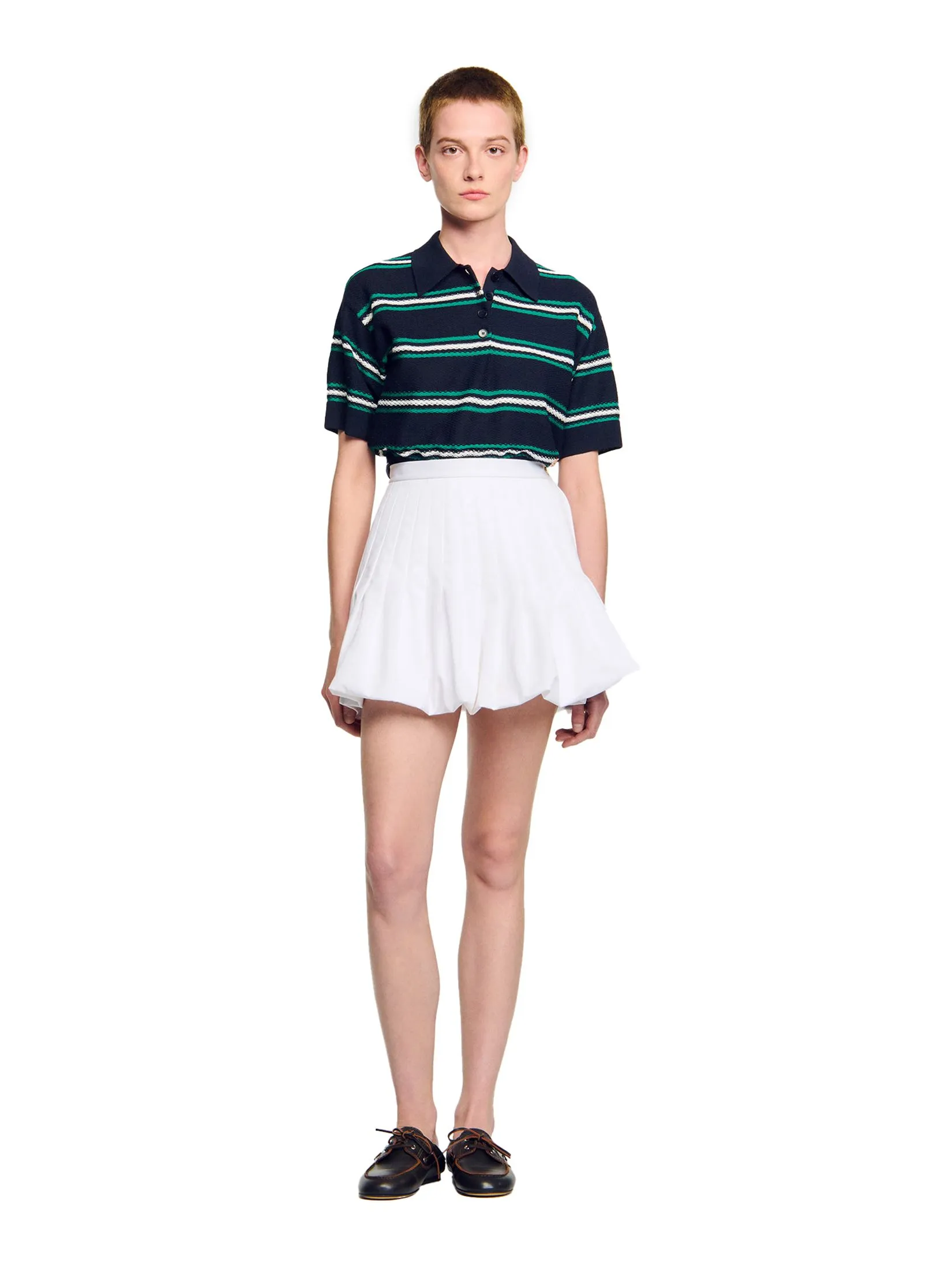 SANDRO Mini Bubble Skirt