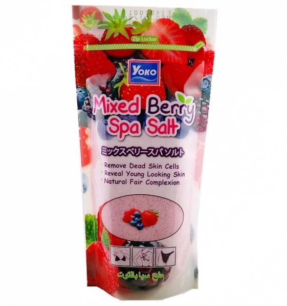 Соль для пиллинга тела с экстрактом ягод Yoko 300 гр