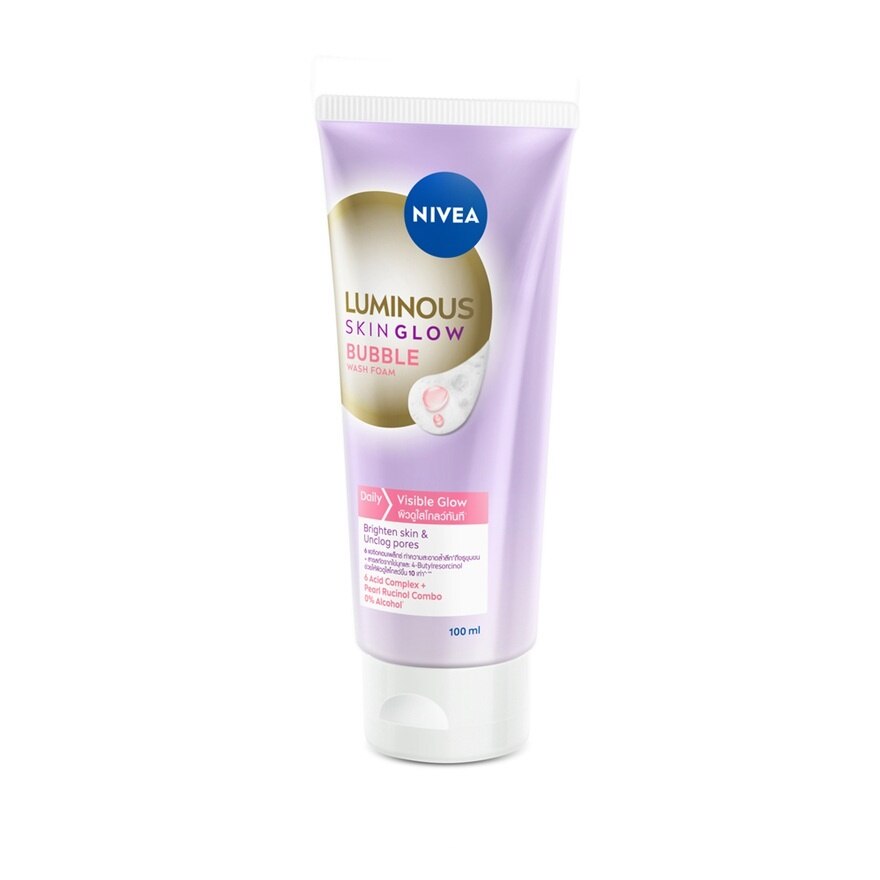 Nivea Luminous 630 Wash Foam Skin Glow Bubble 100 Ml.