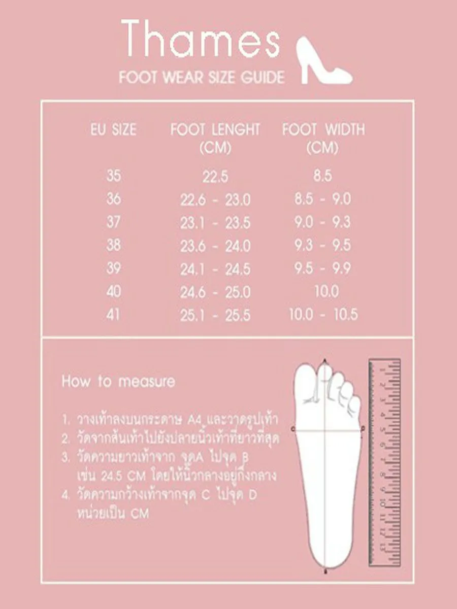 THAMES Women Shoes Casual Mid Heels Beige