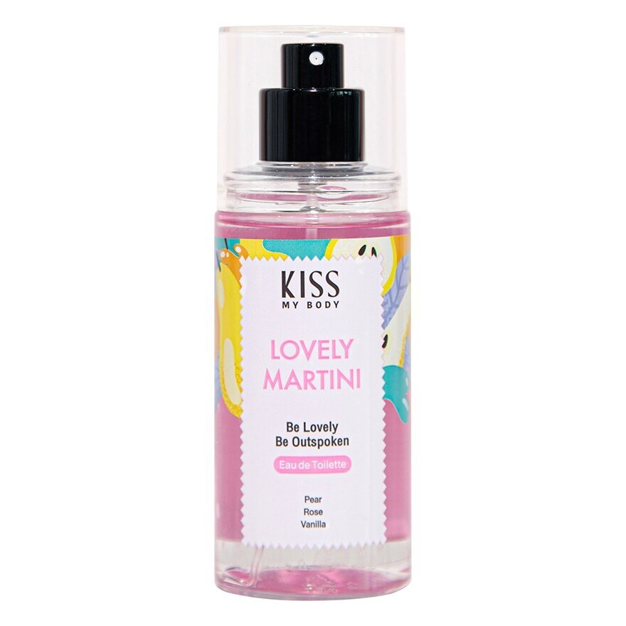 Kiss My Body Eau De Toilette Lovely Martini 88 Ml. น้ำหอม สเปรย์น้ำหอม - Pink