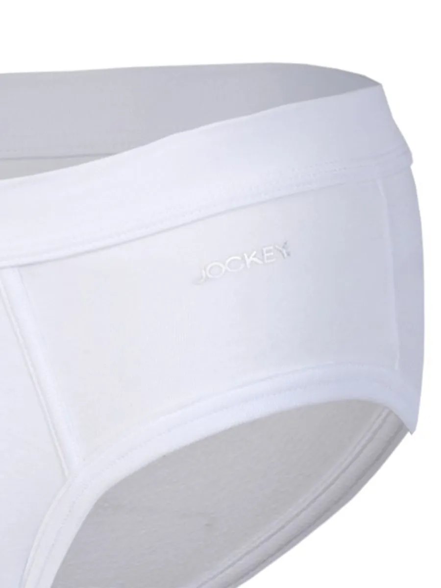 JOCKEY UNDERWEAR Men's VALUE PACK BRIEFS WHITE (Pack3)