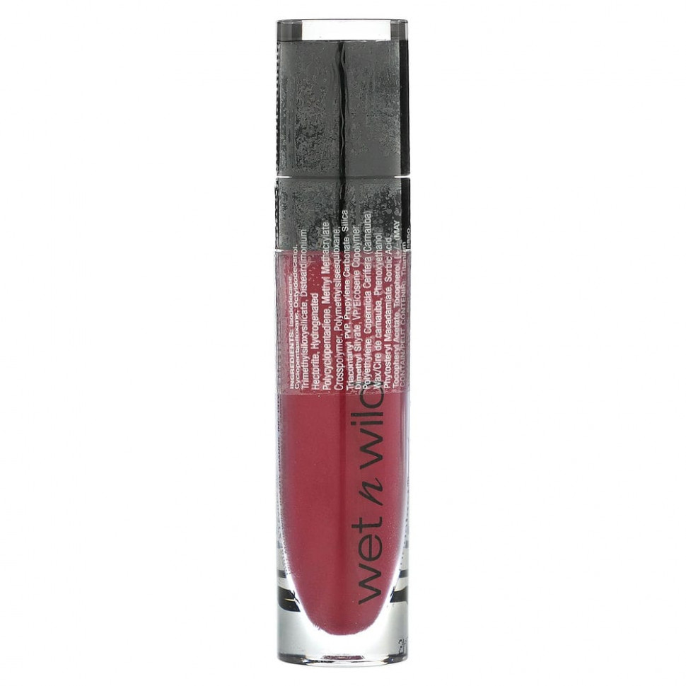wet n wild, Матовая губная помада MegaLast Liquid Catsuit, Berry Recognize, 6 г (0,21 унции)