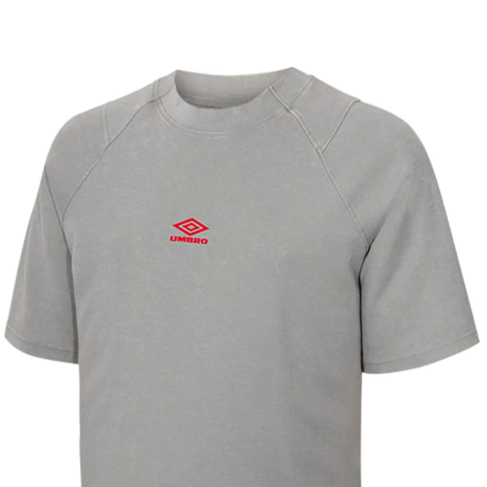 UMBRO Men T-Shirt Washed High Neck Boxy Grey - UM126AP498EITH