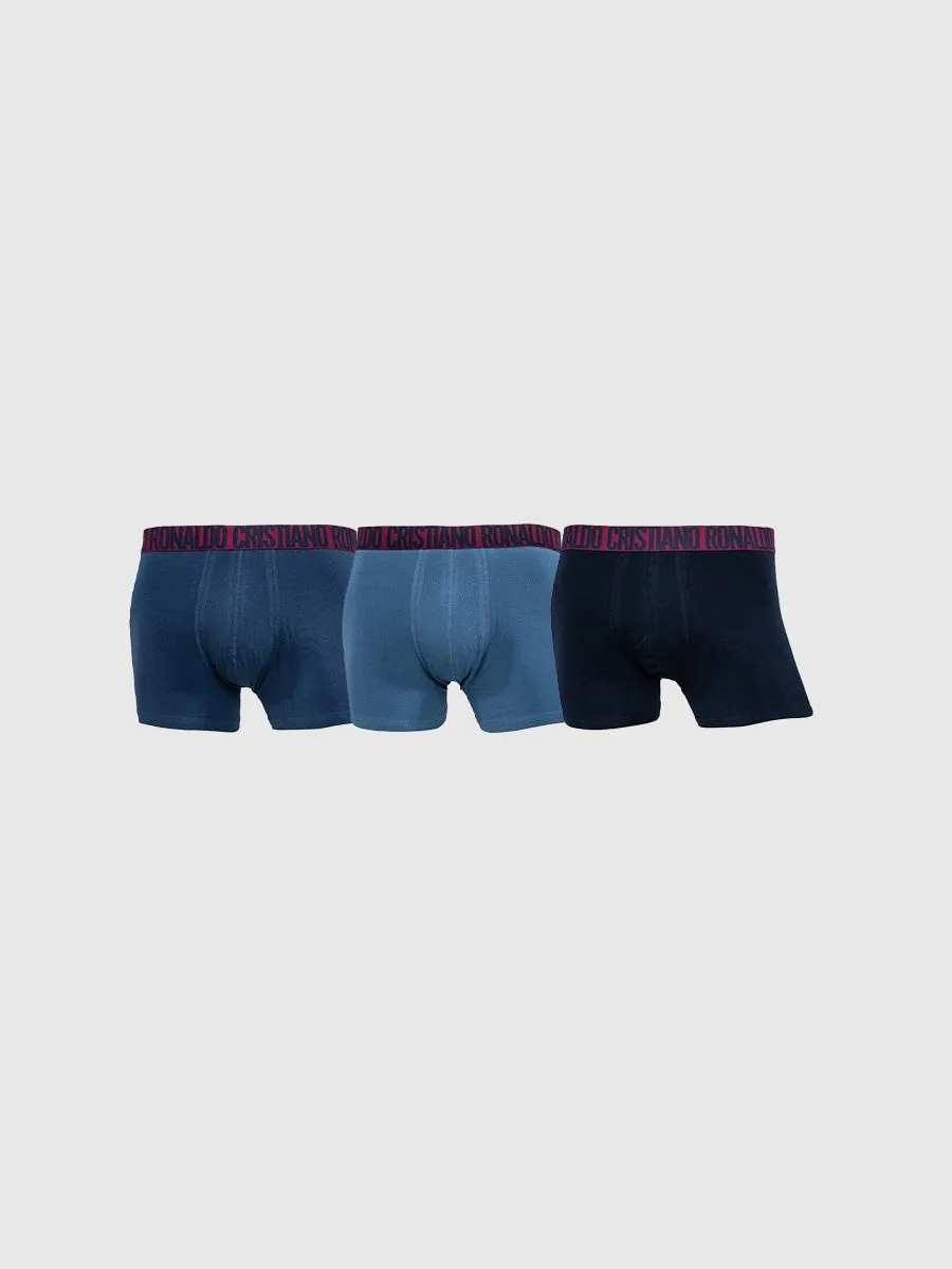 CR7 Men Basic, Trunk, Multicolour  Pack 3 pcs.