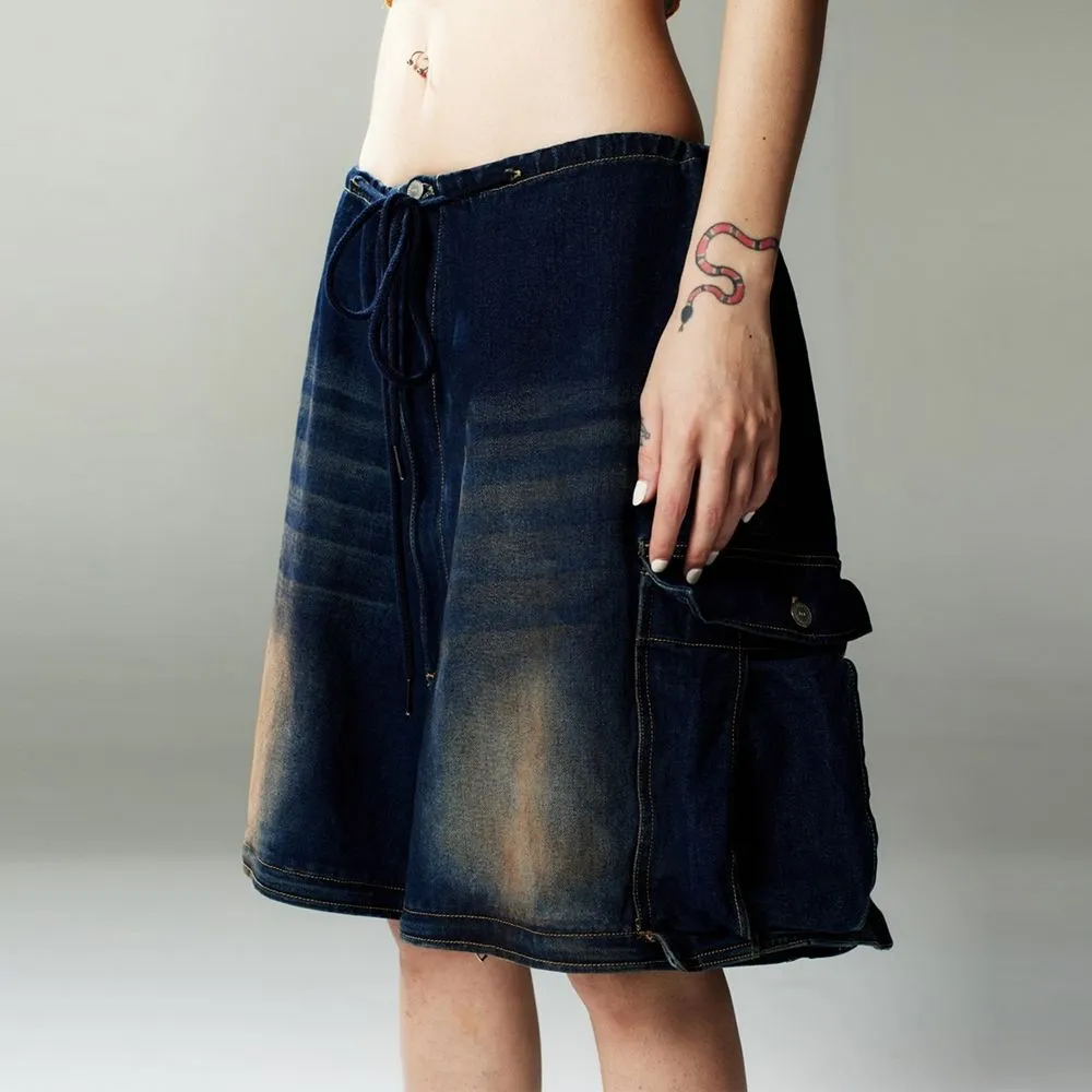 BLACKDOG BKK Dark blue pocket cargo jeans