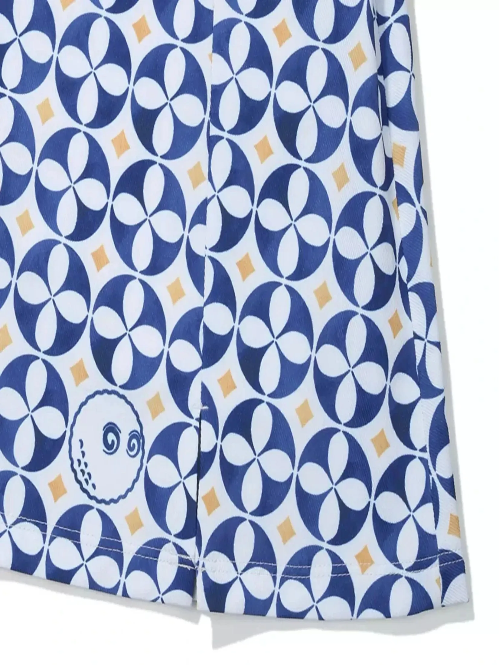 MALBON GOLF ELLA HIGH WAISTED SKIRT IN BLUE MULTI