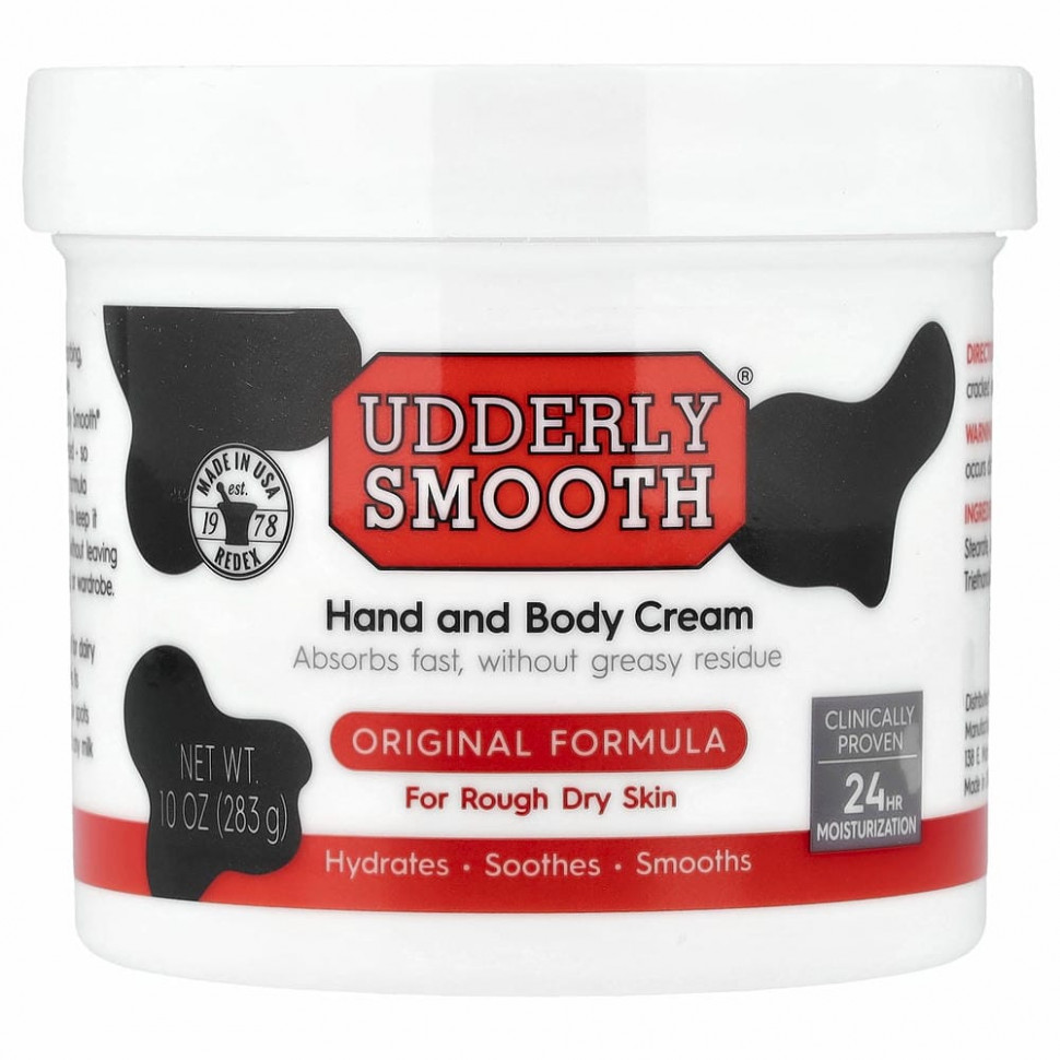 Udderly Smooth, увлажняющий крем для тела для ежедневного применения, оригинальная формула, 340 г (12 унций)