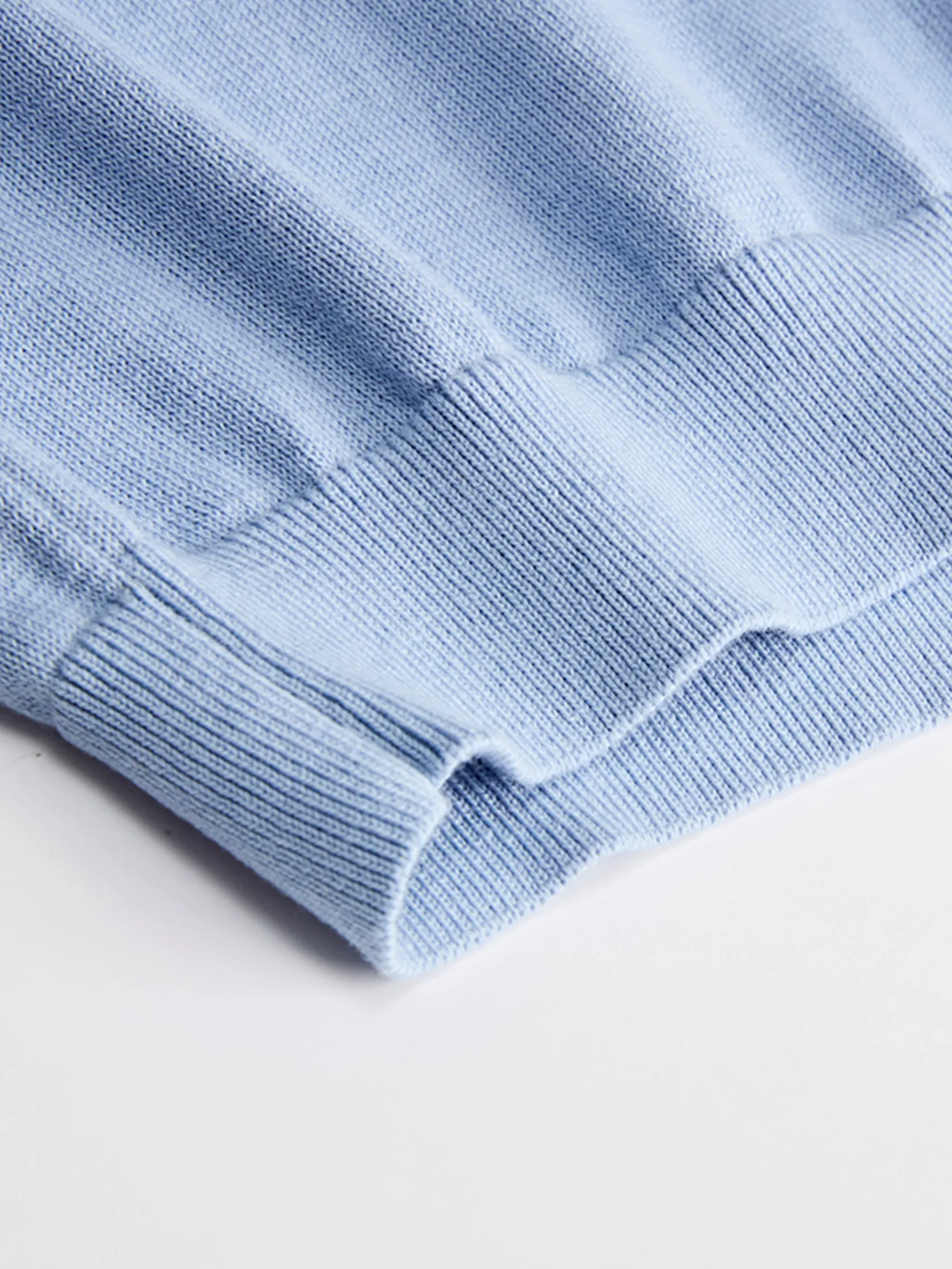 GIORDANO Men's Online Exclusive Soft Knit Polo Pullover Sweater (Korea) Sky blue