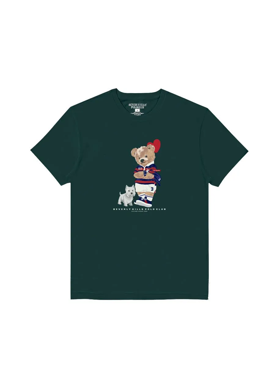 BEVERLY HILLS POLO CLUB Green Men T-Shirt Family SET Model BNSG090