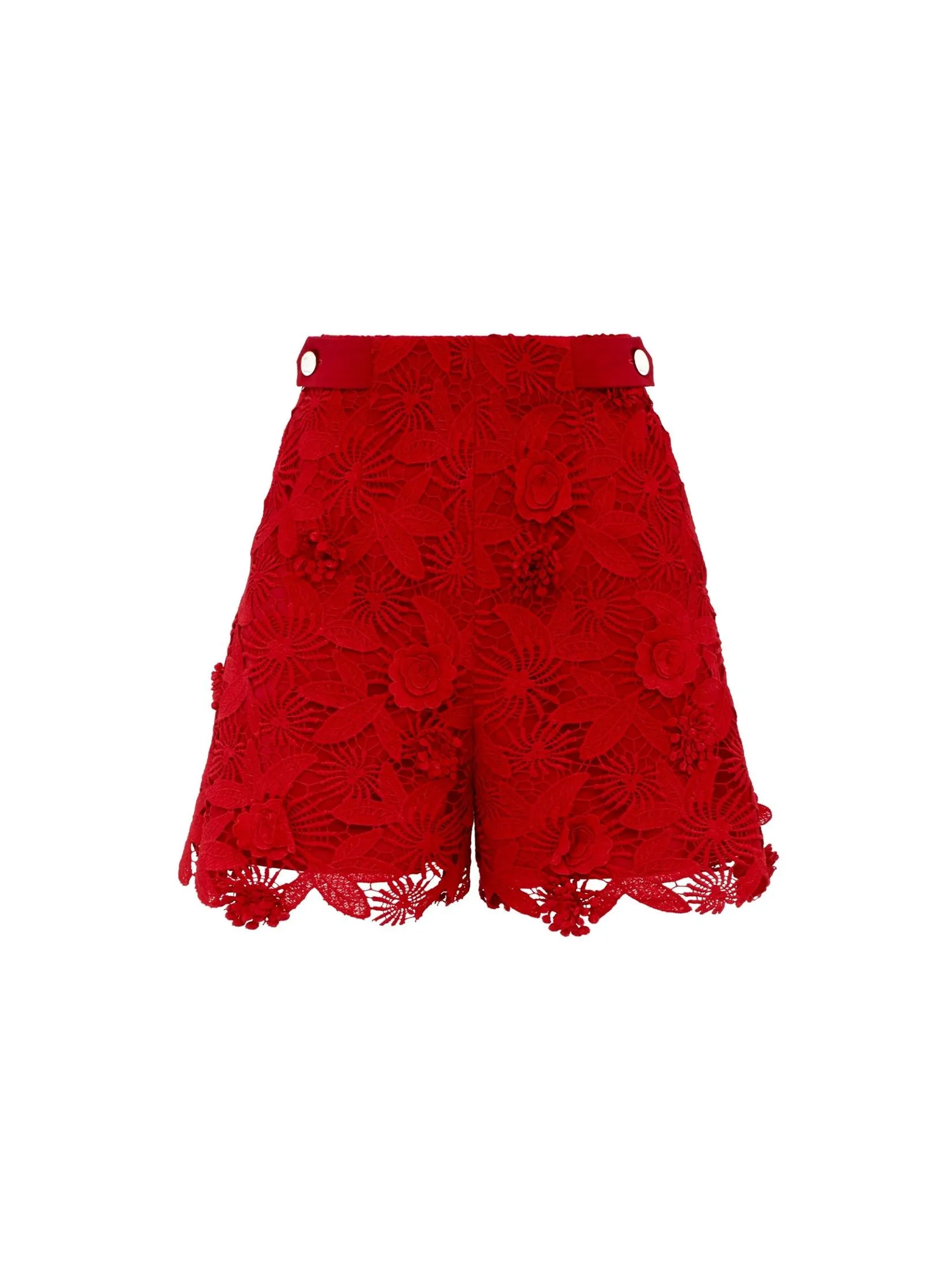 ASAVA ( AW24 )Daniella Floral-lace Women Shorts Red Size - L