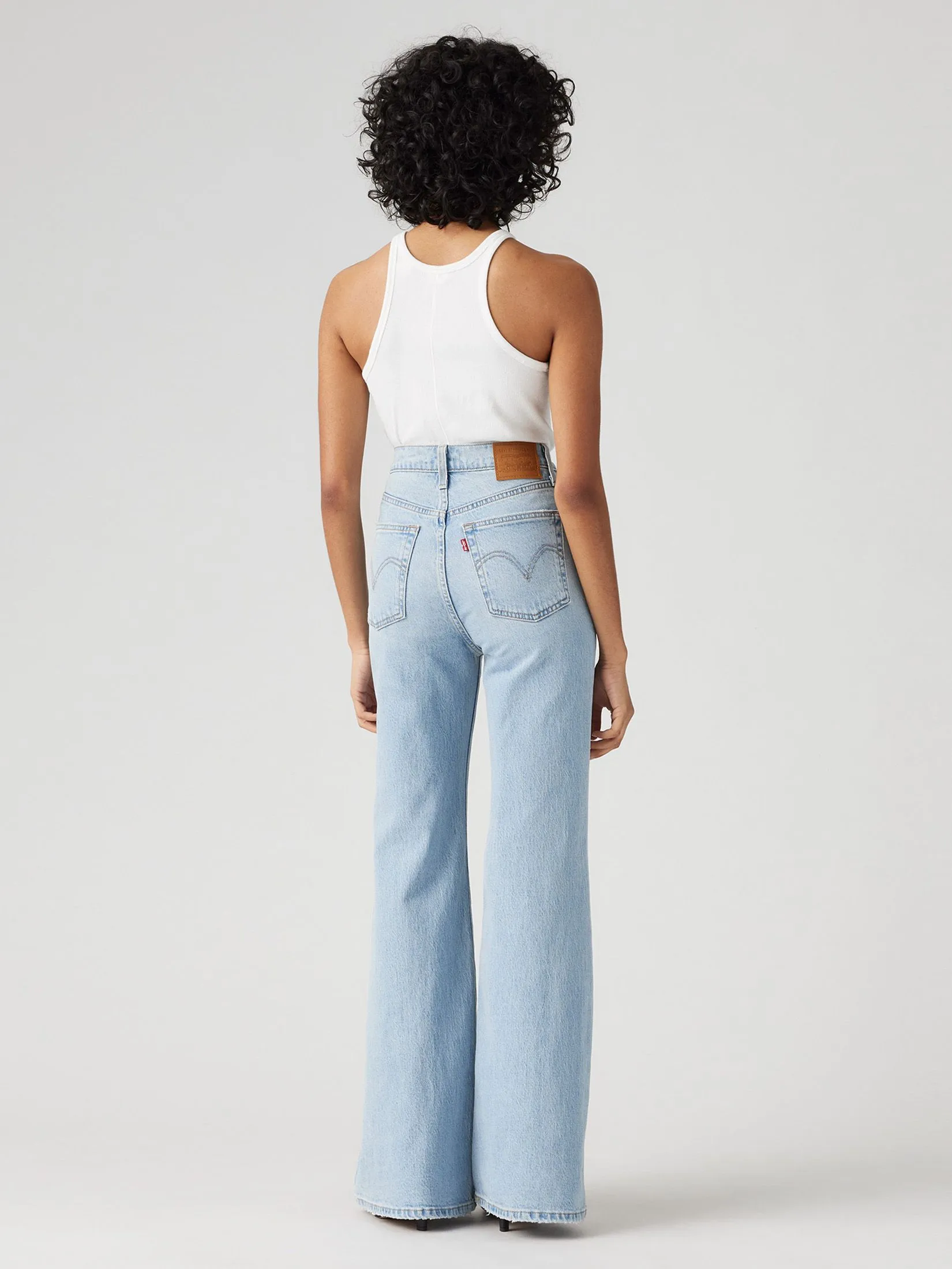 LEVI'S Women's Ribcage Bell Jeans Blue