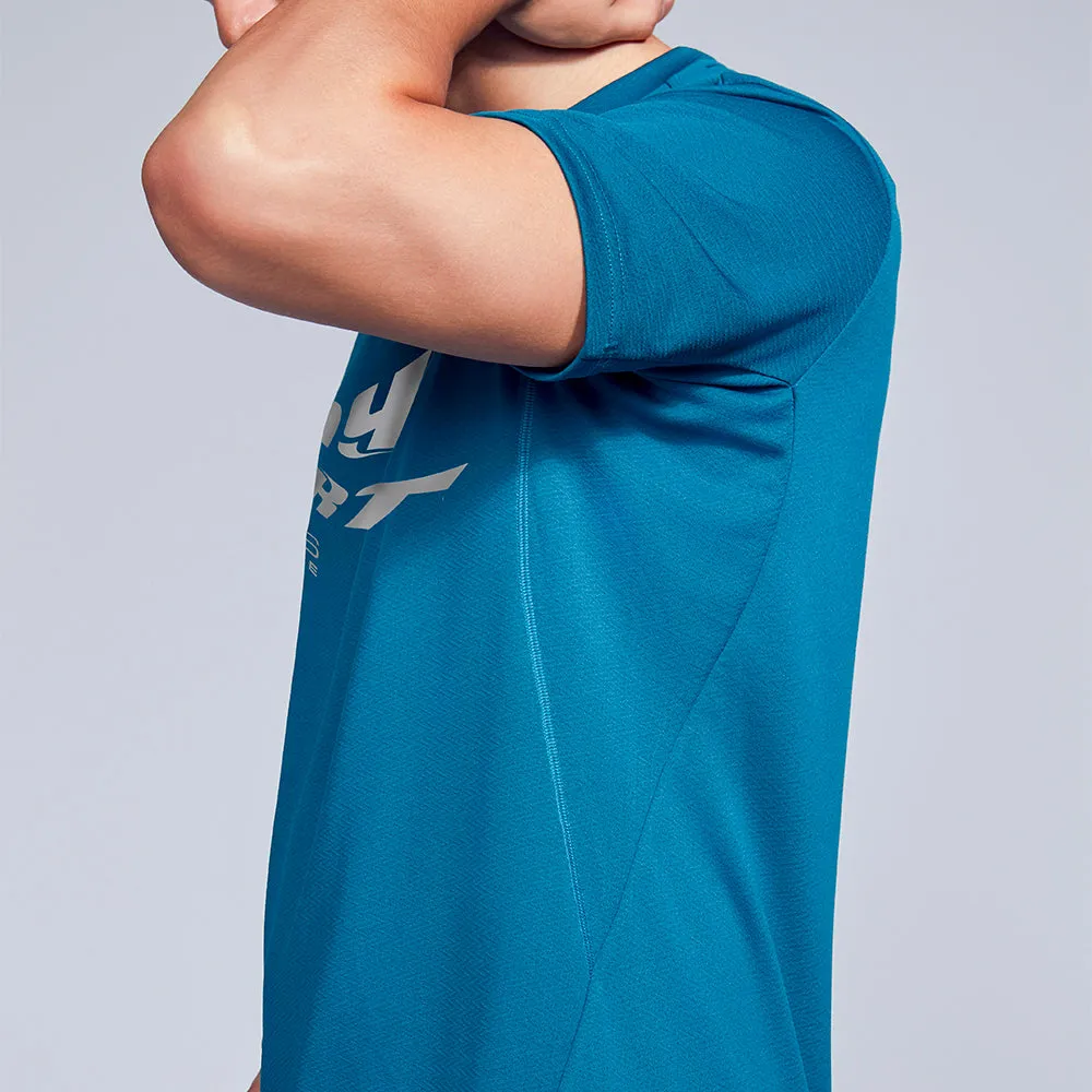 SKECHERS Urban Running: Performance Short Sleeve Tee Men Running T-Shirt Blue - SK108AP810EFTH
