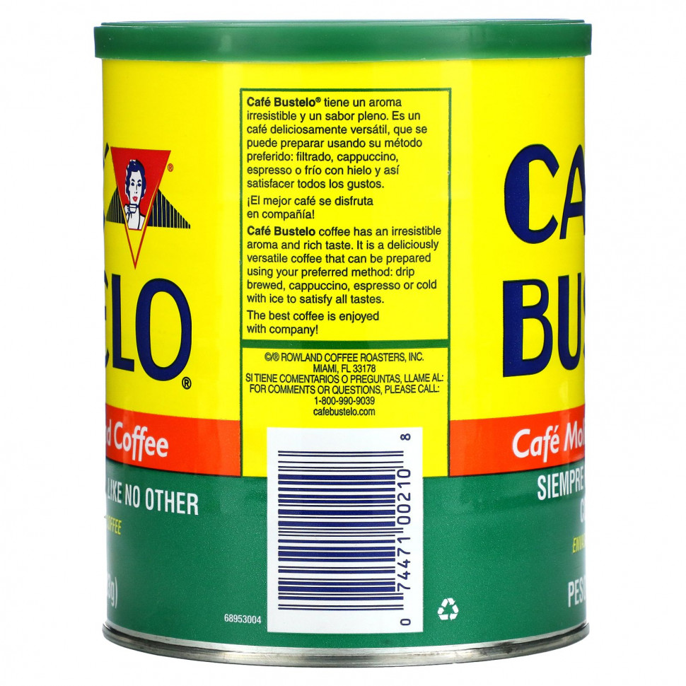 Caf? Bustelo, Молотый кофе без кофеина, 283 г (10 унций)