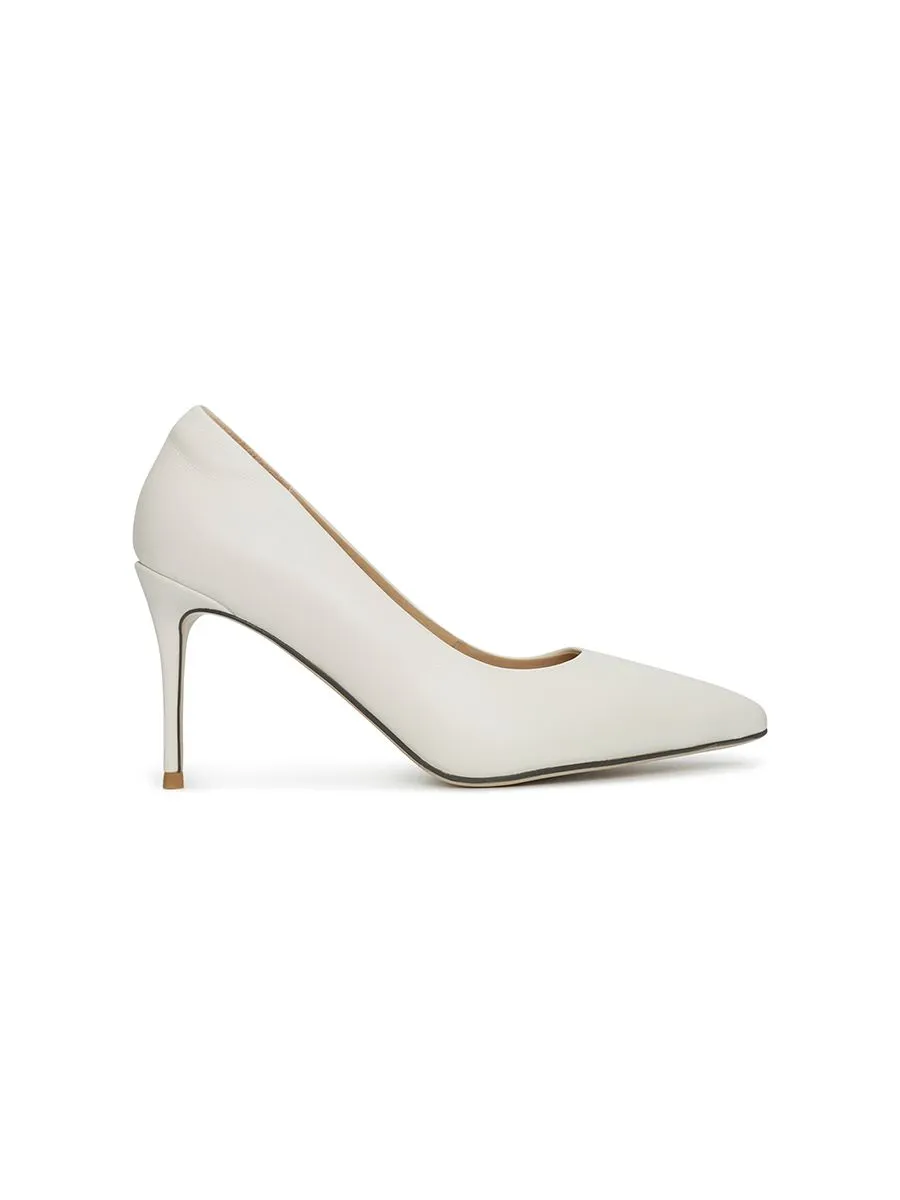 SHU WOMEN  CELEB HEELS 3.5" IN MILAN  - WEDDING WHITE Size - 37 EU