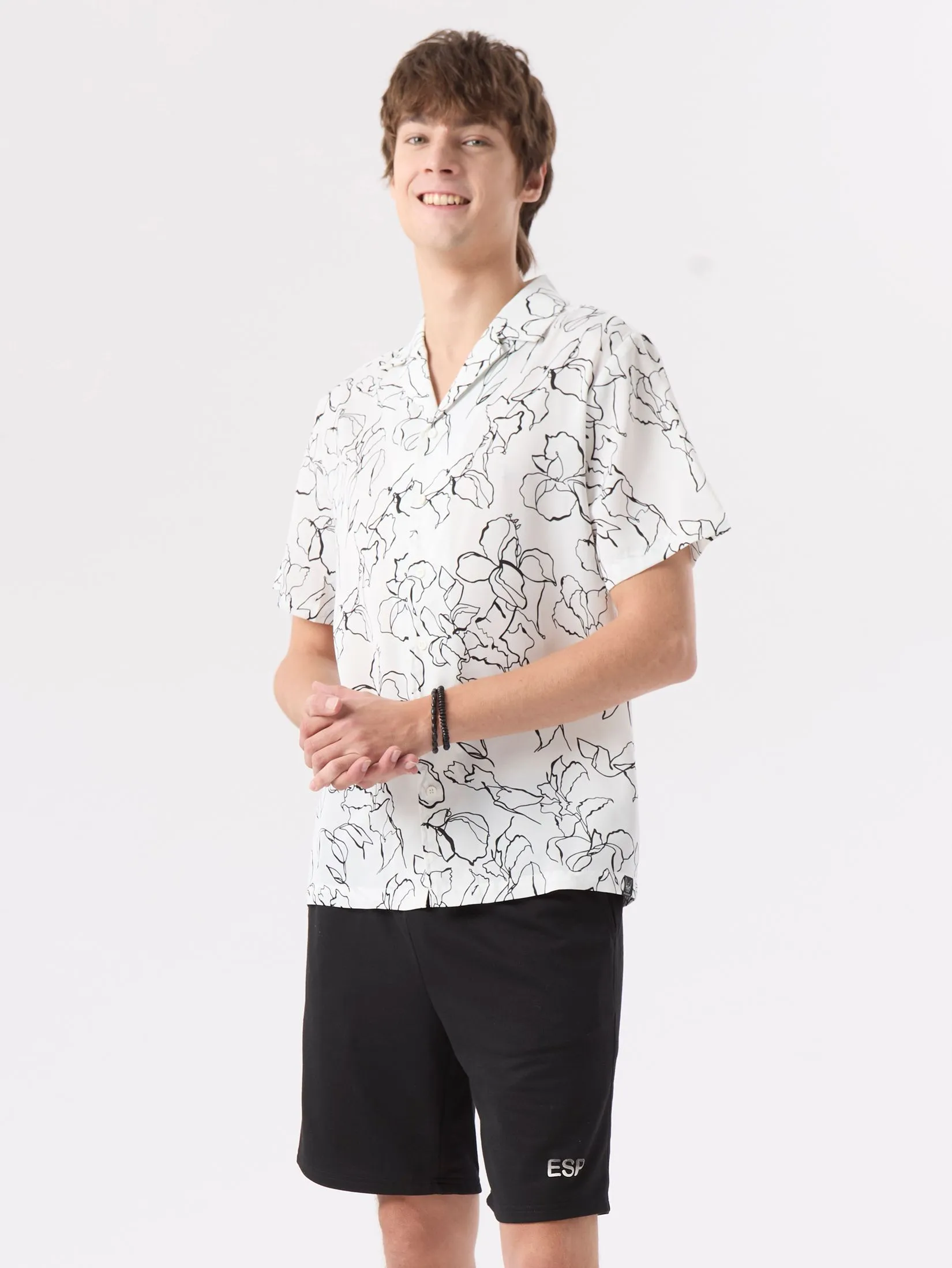 ESP Hawaiian Shirt Men White