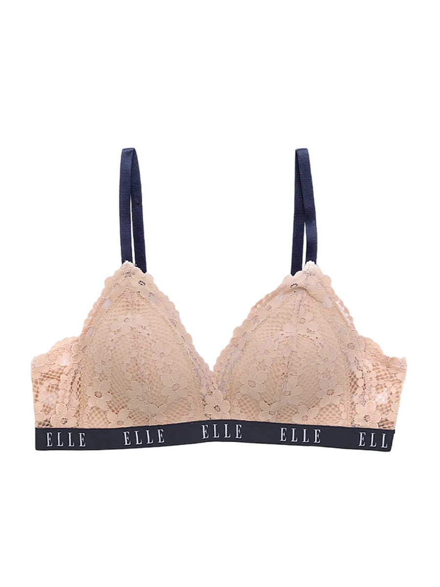 ELLE LINGERIE BRASSIERE PADDED BRA BEIGE Size - A70