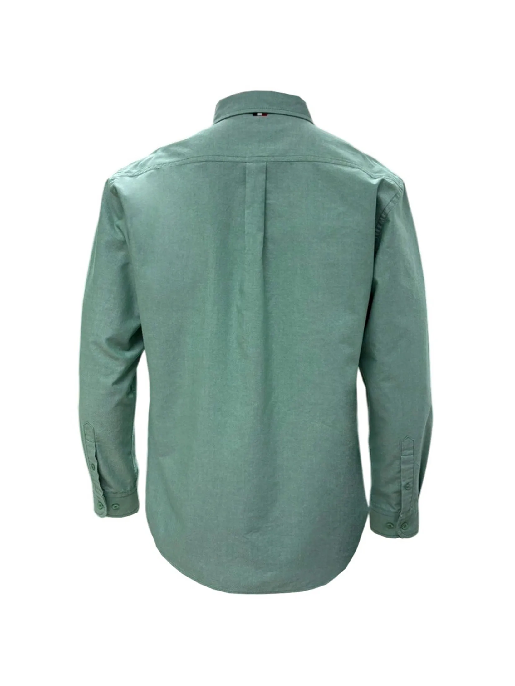GUY LAROCHE MENWEAR Men s Shirt Long-Sleeve 100% Cotton Shirt, Regular Fit, Green BAC6100S5GR