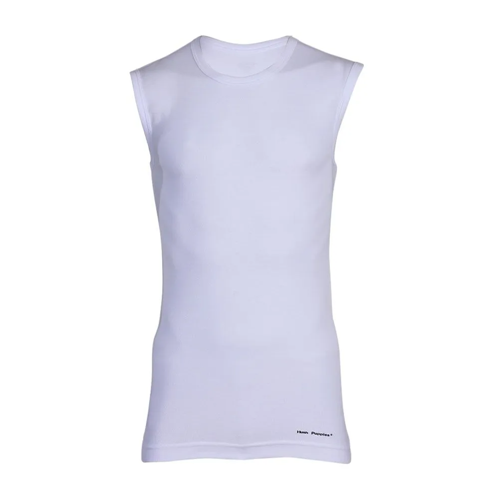 HUSH PUPPIES INNERWEAR Innerwear Muscle Tee COTTON RIB HU H7B005N White