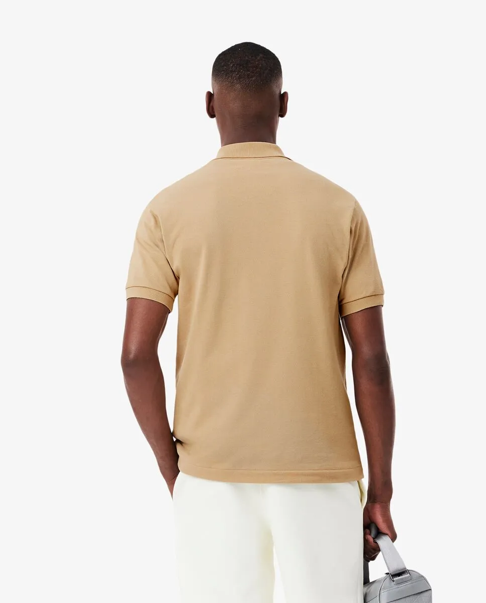 LACOSTE Classic Fit L.12.12 Original Piqu  Polo Shirt Beige