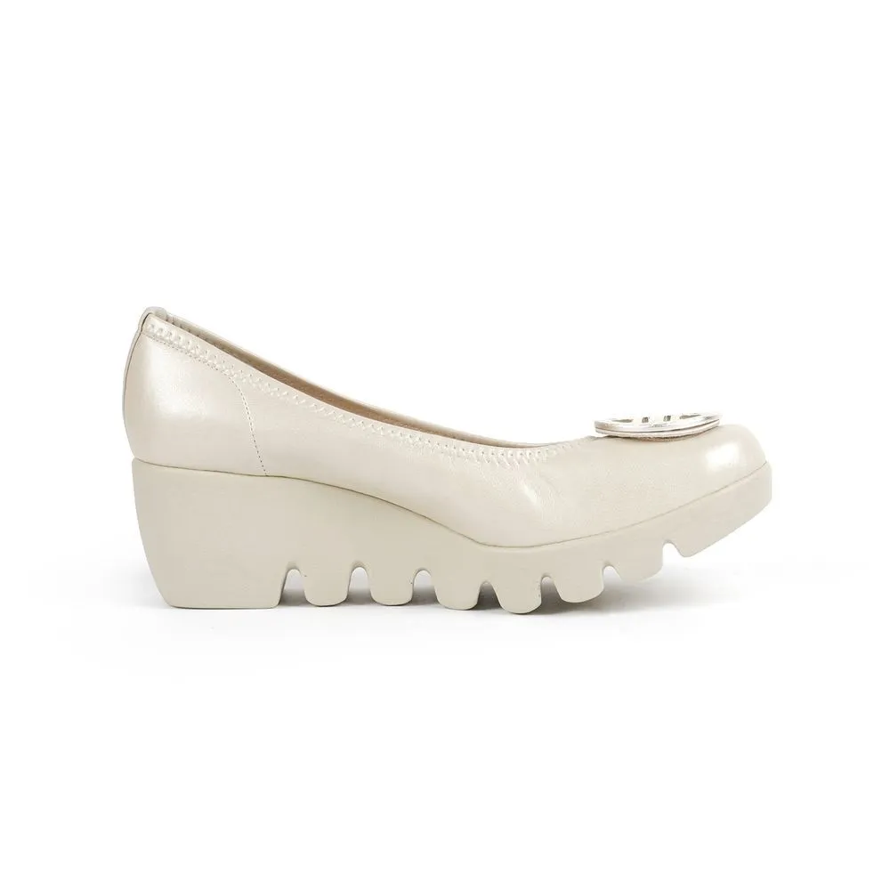 JOLI SNOB Ivory "Tory Wave Sole" Comfort High Heels FC-39001 Size - 220 JP