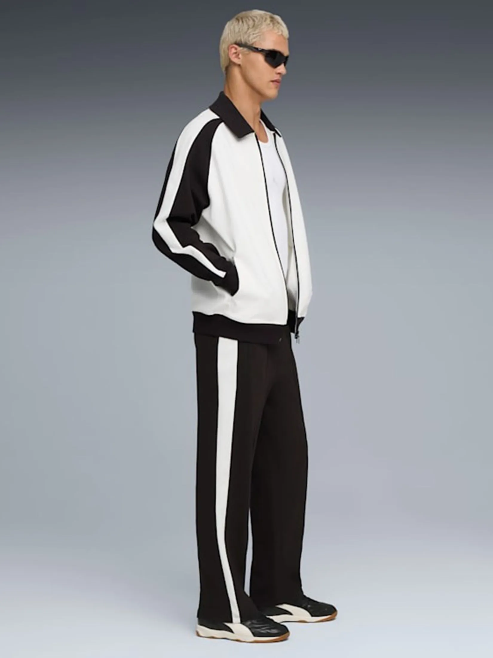 PUMA Unisex Track Pants T7 Relaxed Jacquard