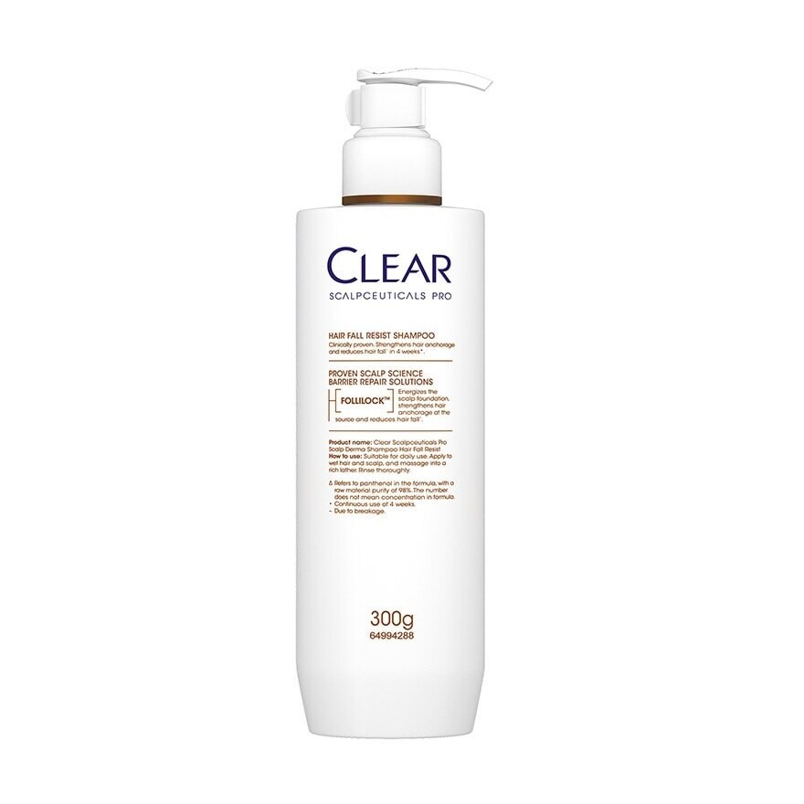 Clear Saclpceuticals Pro Scalp Derma Shampoo Hair Fall Resist 300 G.