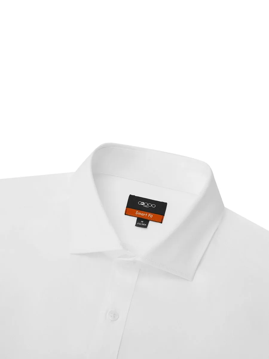 G2000 Men Clothing Short Sleeves Formal Shirt  Smart Fit  White