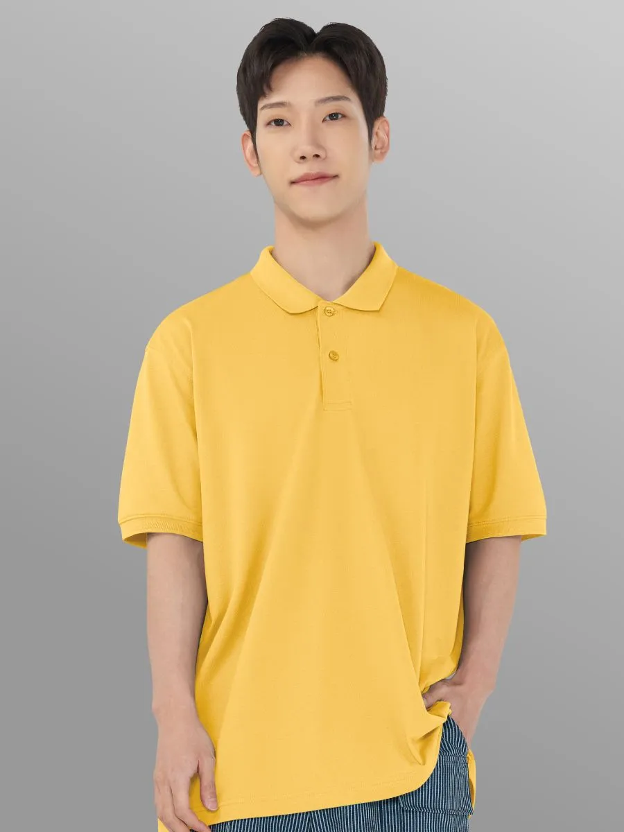 GQ Men Polo Shirt Minimal Yellow