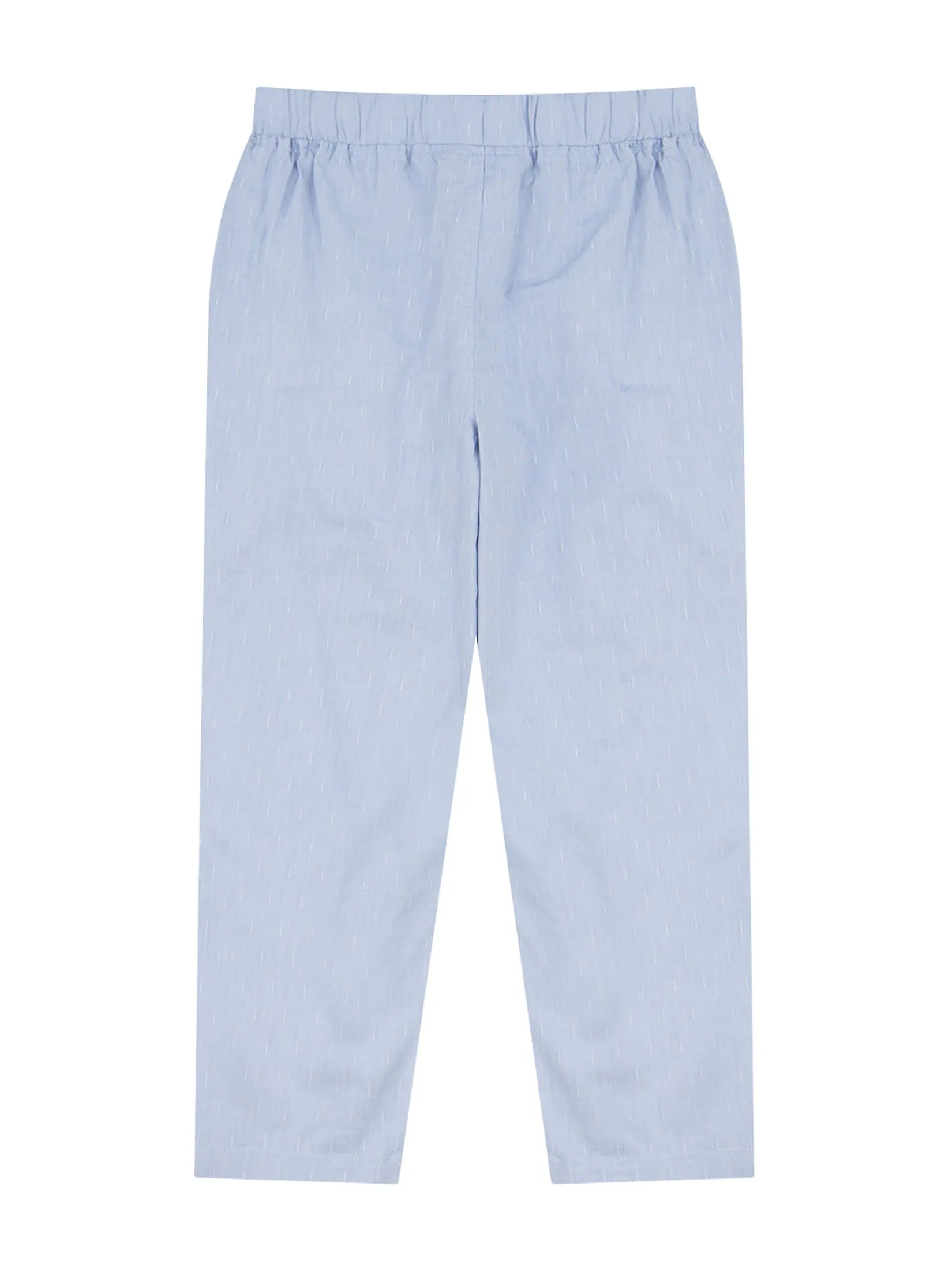 GIORDANO Women's Relaxed Elastic Denim Jeans Light indigo x White