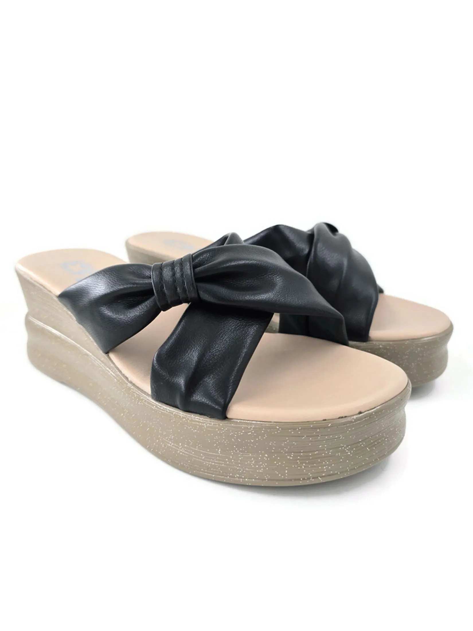 KLIN Woman Wedge Sandals Black