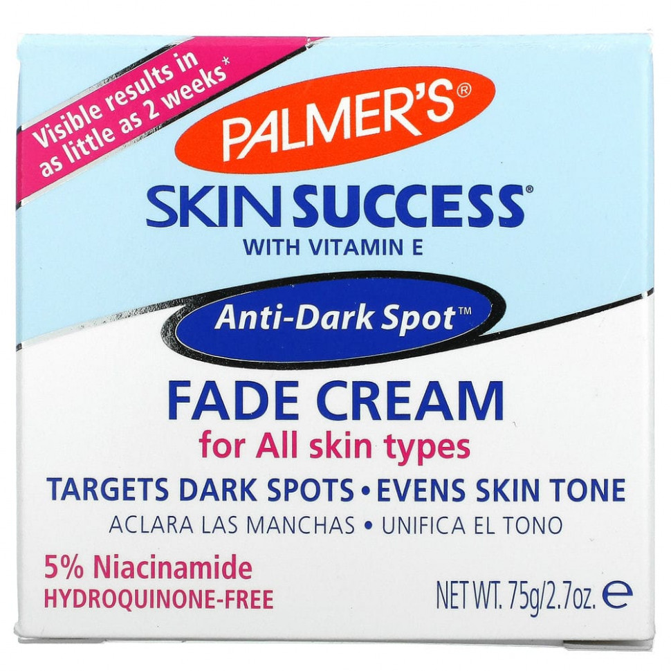 Palmer's, Skin Success With Vitamin E, Крем для лица против темных пятен, 2,7 унции (75 г)