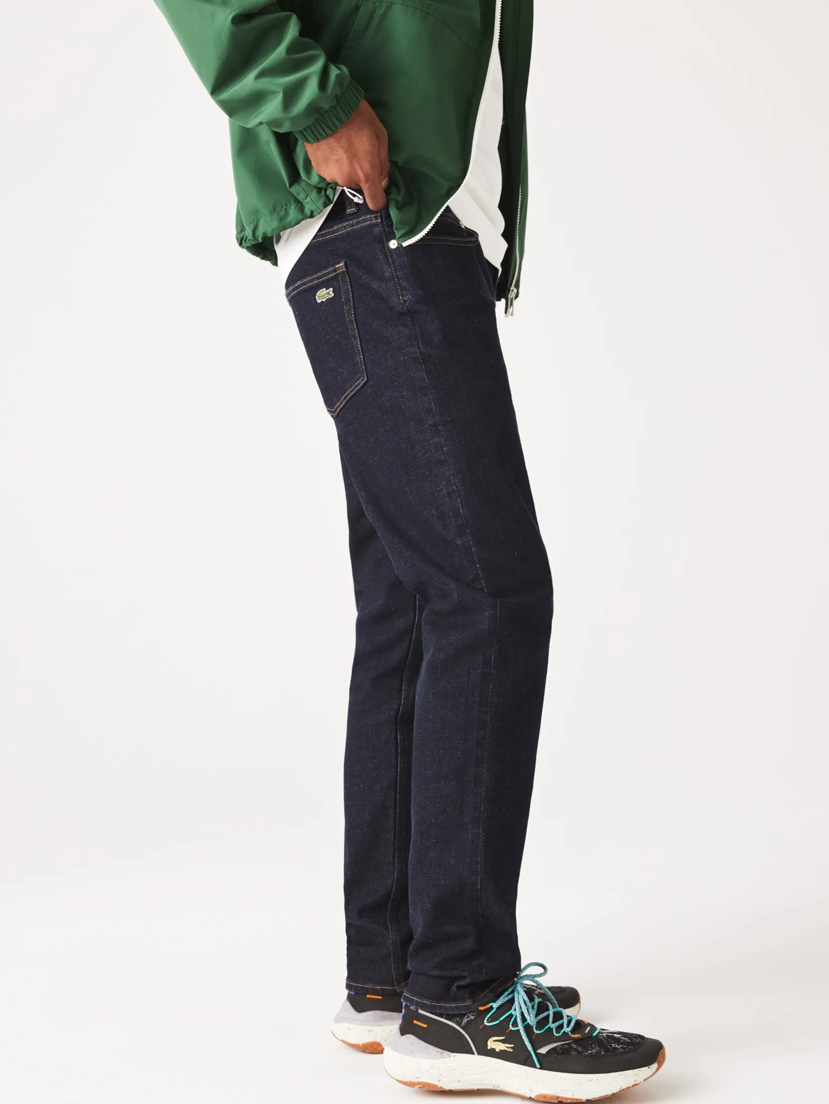 LACOSTE Men’s Lacoste Stretch Denim 5-Pocket Jeans Blue