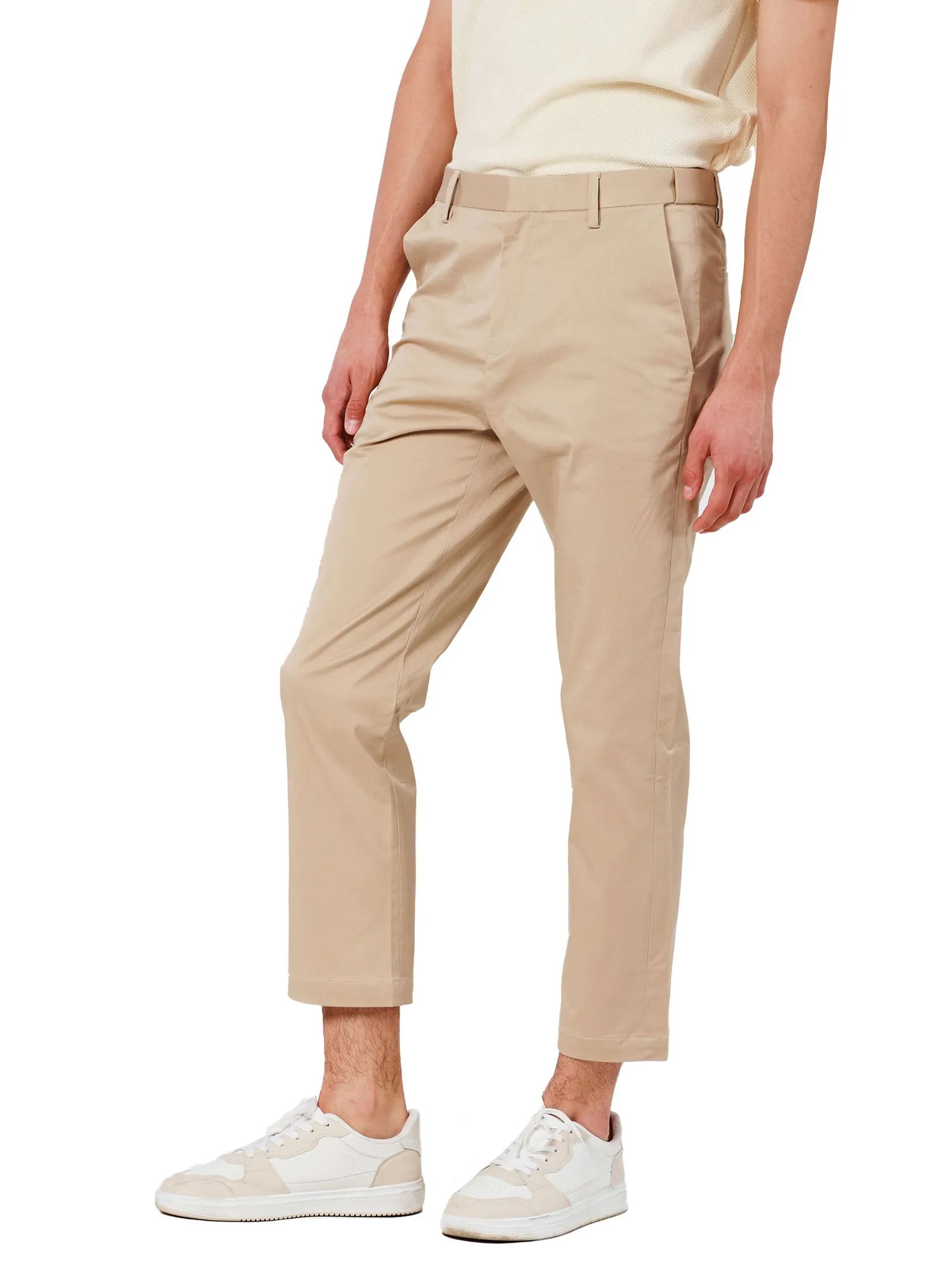 JOHN HENRY Men's Trousers (Slim Fit) Rejuvenate Vacation Beige