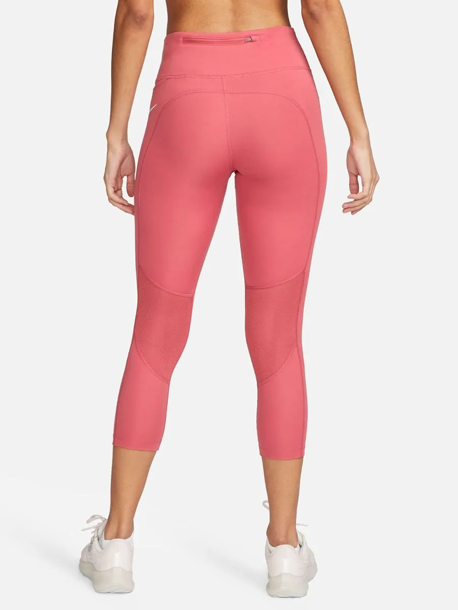 NIKE Women Mid-Rise Crop Running Leggings Fast CZ9239-655