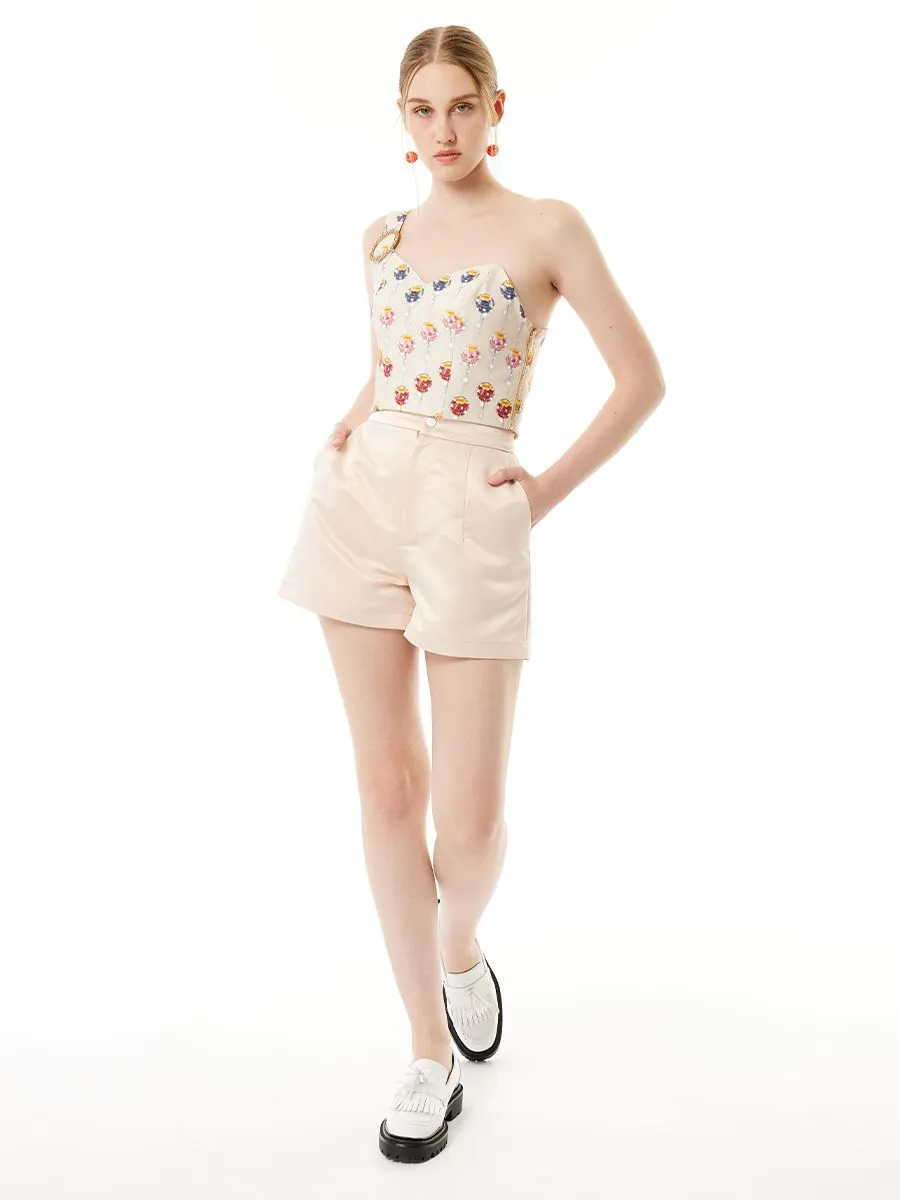 ICONIC WOMAN CREAM ARCOR SHORTS