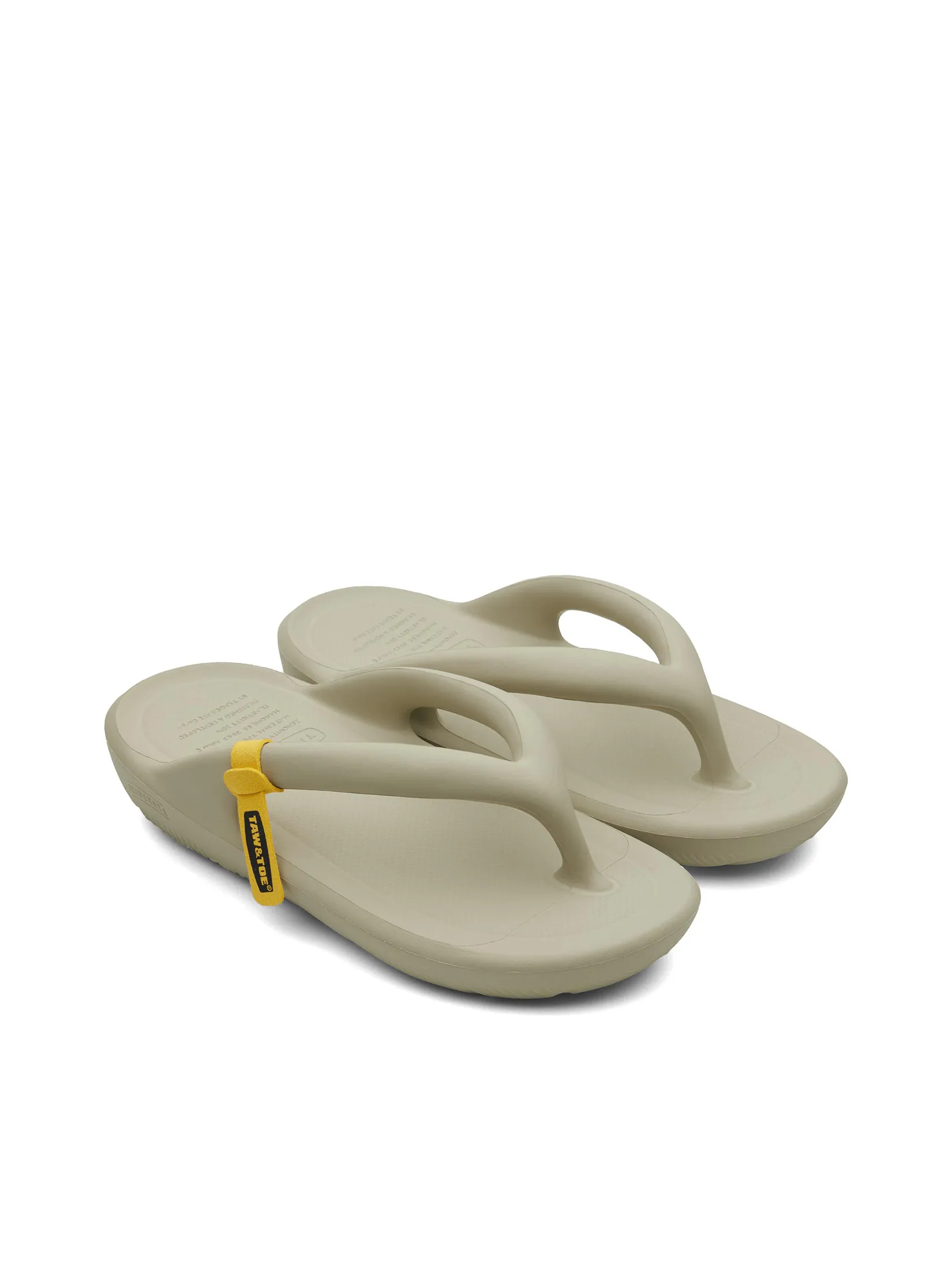 TAW&TOE Unisex Sandals Zerovity Flip Flop OG Natural Taupe