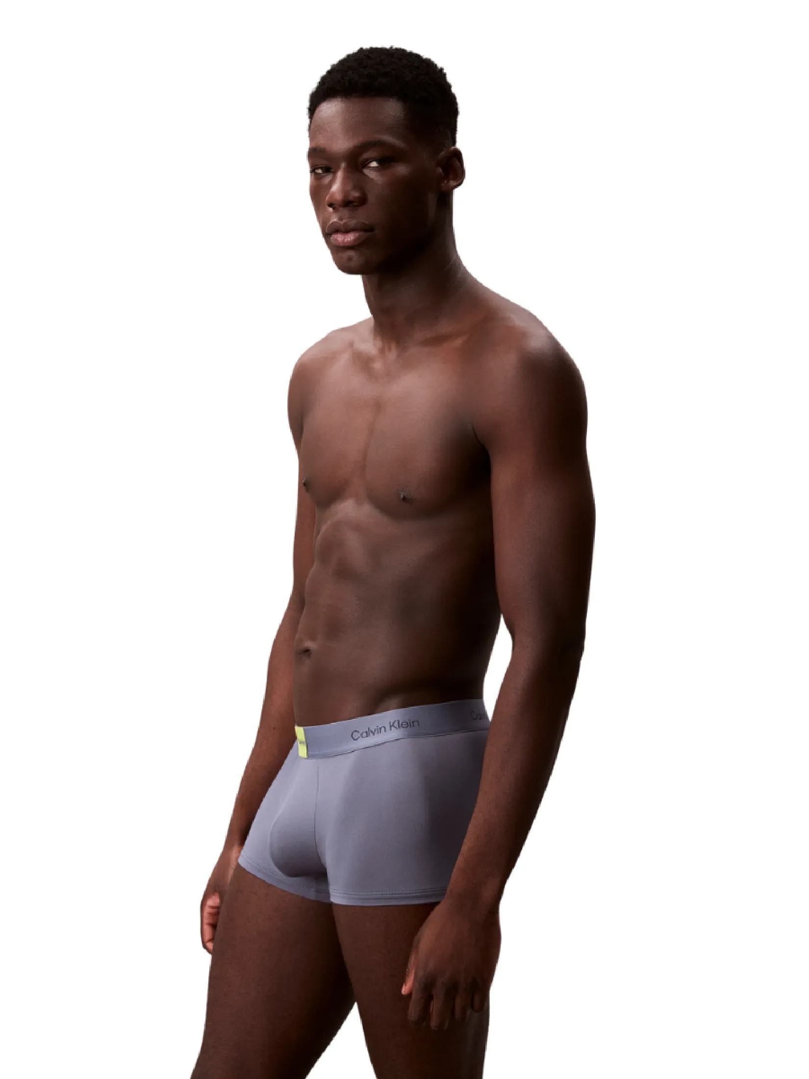 CALVIN KLEIN Men s Icon Logo Graphic Low Rise Trunk Grey