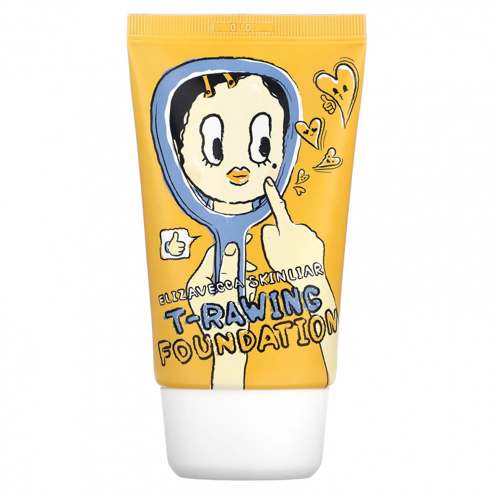 Elizavecca, Skin Liar, тональная основа T-Rawing, № 11, SPF 50+ PA +++, 50 мл (1,69 жидк. Унции) - EZV-50377-№ 11