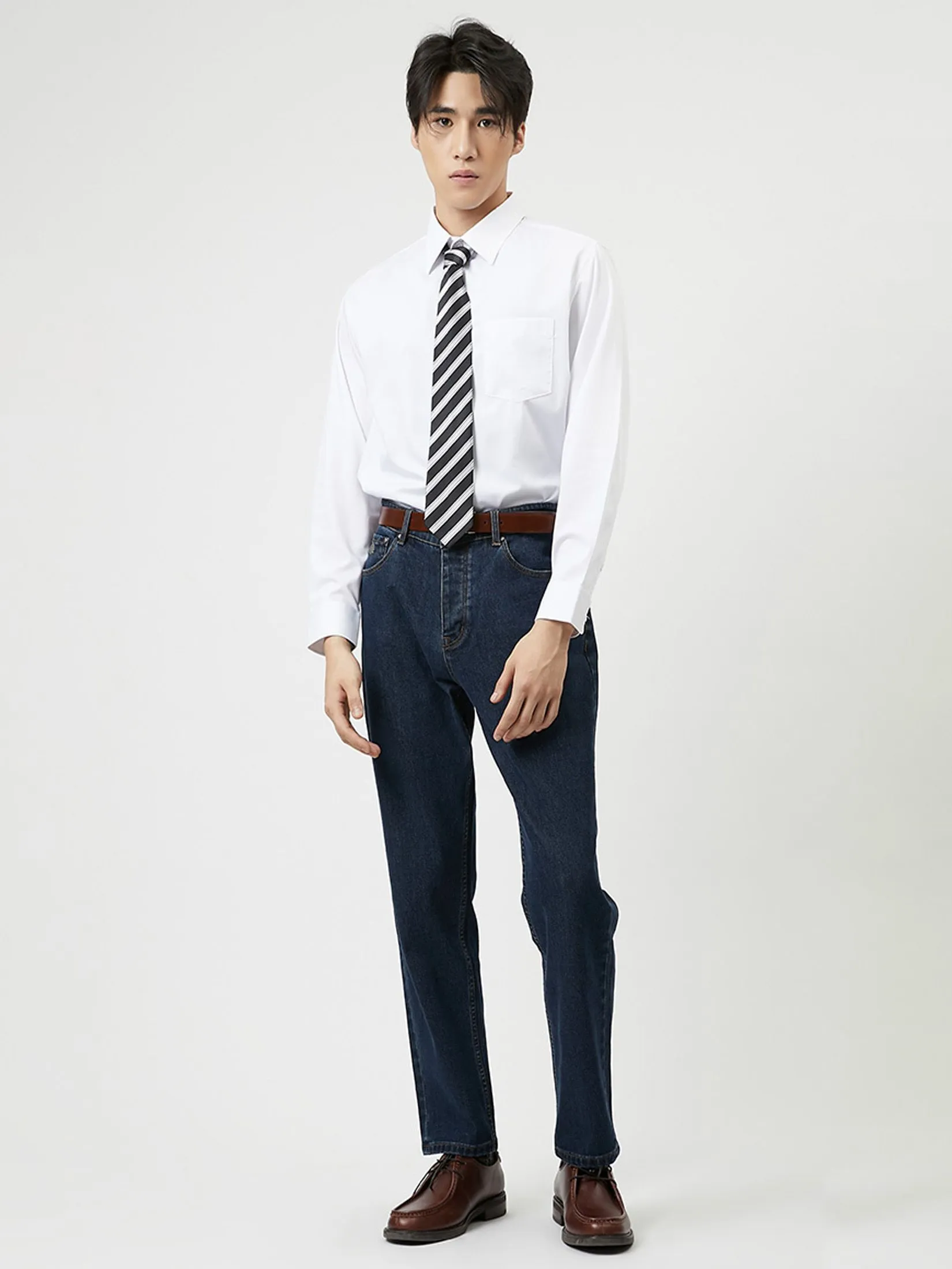 DAPPER DAPPER EASY CARE Regular Fit Shirt White