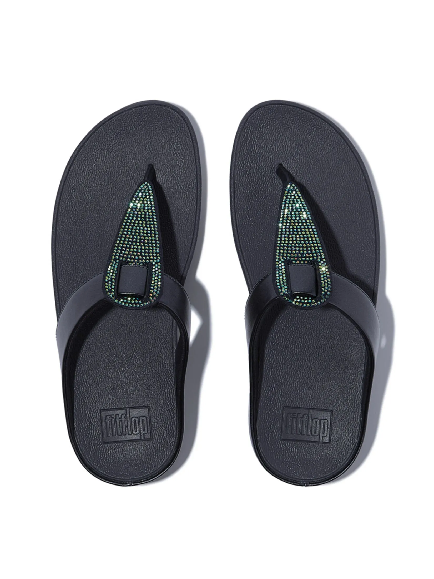 FitFlop™ WOMEN'S FINO CRYSTAL METALLIC TOE-POST BLUE