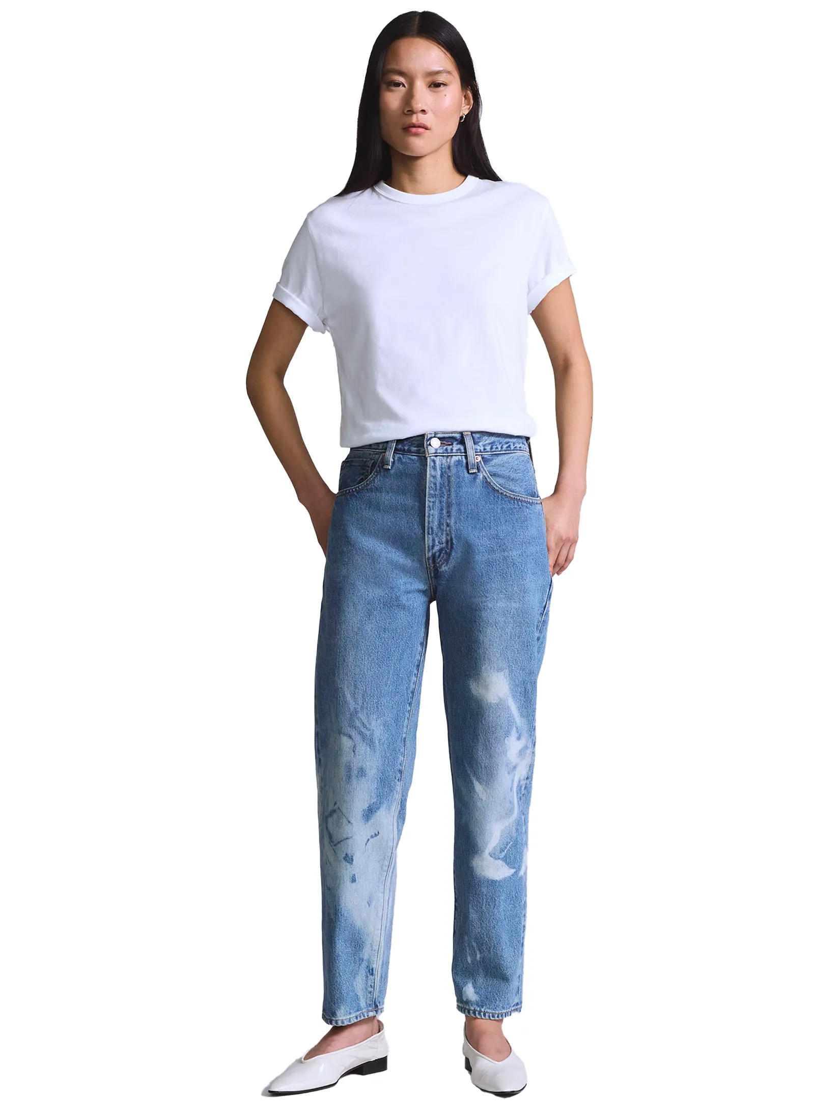 LEVI'S Blue Tab Women's Column Jeans Blue Size - 24 In