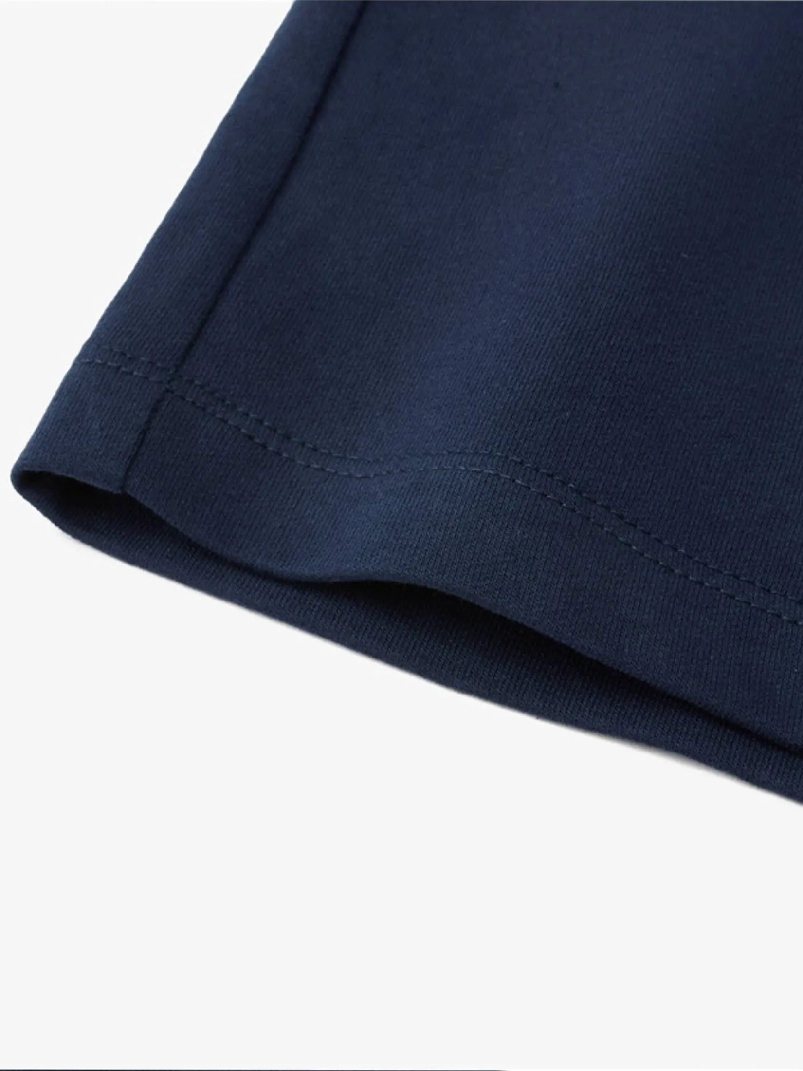 GIORDANO Women's  Online Exclusive Relaxed French Terry Shorts Navy Blue